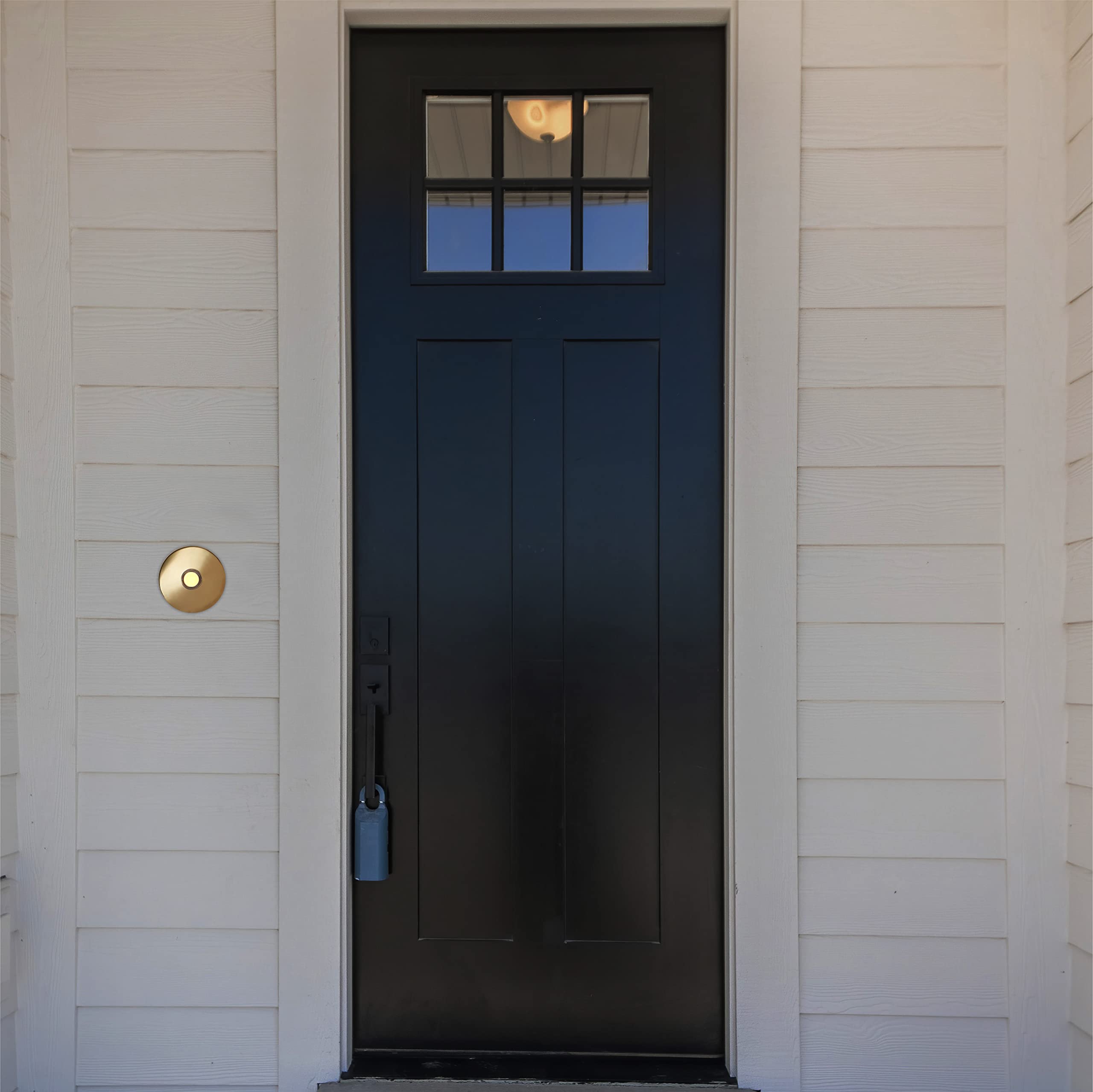 Lighted Doorbell Button - Brass -9