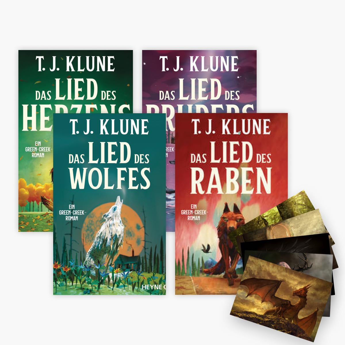Die Green Creek-Reihe Band 1-4 plus 1 exklusives Postkartenset