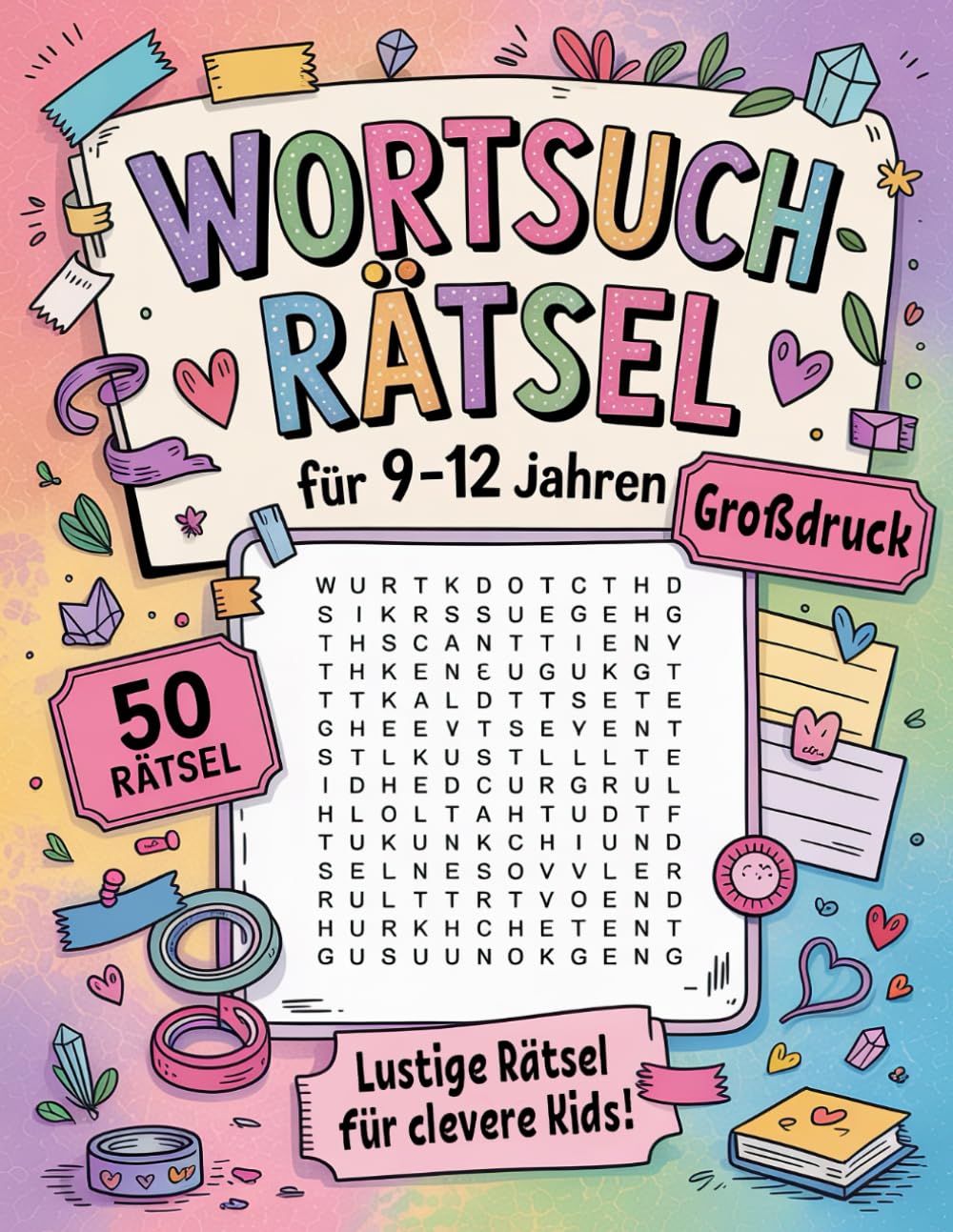 Wortsuchrätsel Für Kinder 9-12 Jahren: Großdruck Rätselbuch Mit Wortsuche