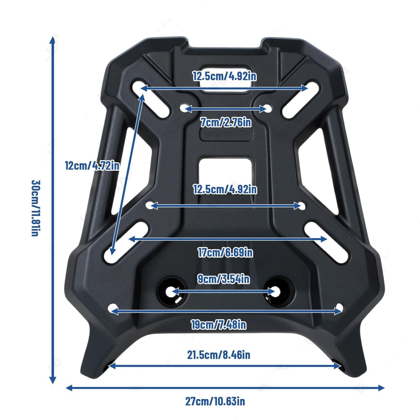 Portaequipajes para Moto para ZONTES 368G Portaequipajes Carga Motocicleta Soporte Barra Extendido Reemplazo Asiento Trasero