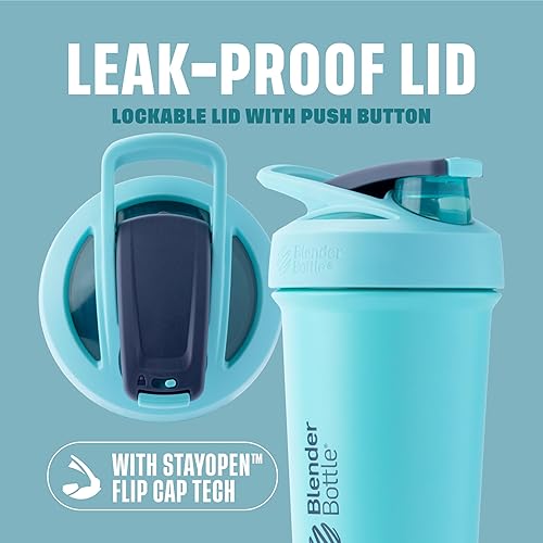 Miniatura 2 de BlenderBottle Strada Sleek - Acero Inoxidable - 25 oz - Espuma de mar Verde mar