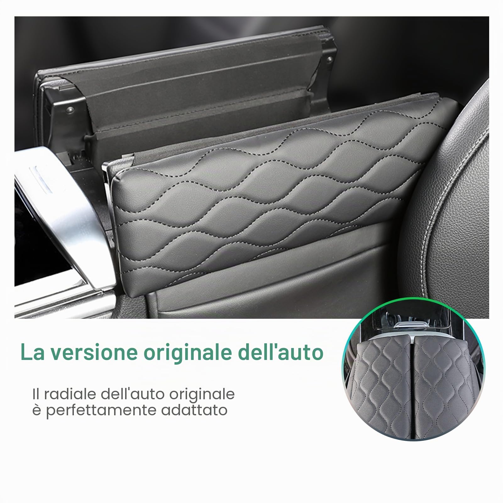 GAFAT M-ercedes-Benz Classe C W206 / GLC X254 2022-2024 2025 Coprisedili per Braccioli, Classe C 2023 Protezione per Bracciolo Console Centrale, Rivestimento in Microfibra PU, Classe C Accessori