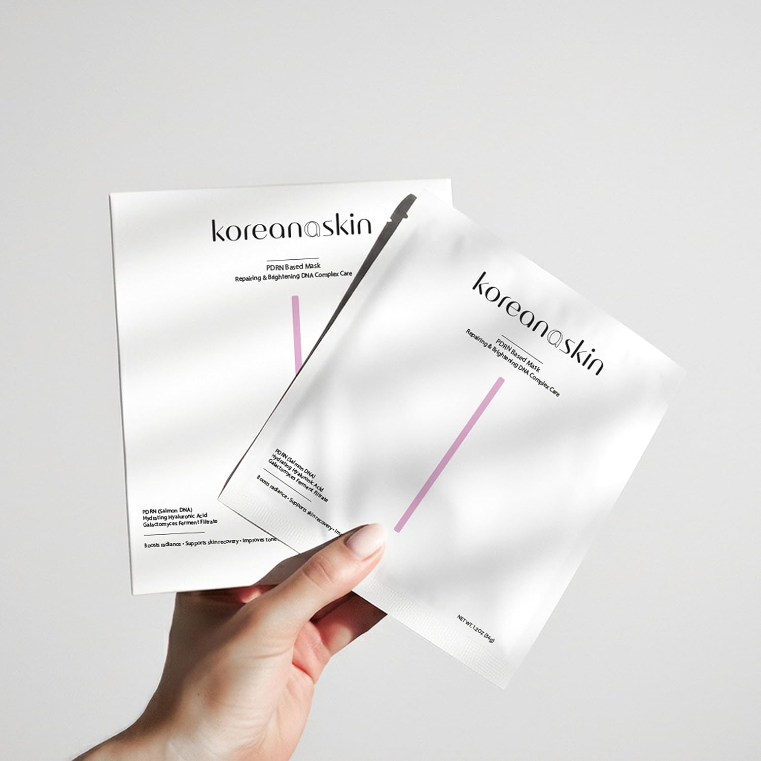 K-Beauty PDRN DNA Complex Hydrogel Sheet Mask – Korean Regenerative Salmon DNA & Multi-Weight Hyaluronic Acid for Anti-Aging, Firming, Brightening, Deep Hydration – Box of 4 - Image 8