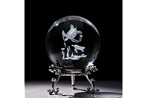Laser Etched Glass Turtle Figurine