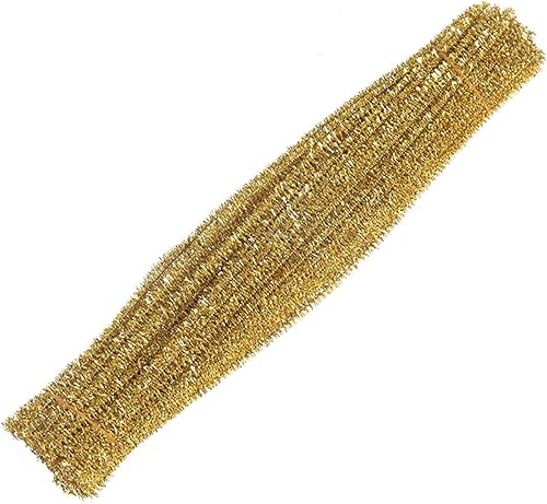 Miniatura 9 de 100 tallos de felpilla de oropel con brillantina, flexibles y flexibles y flexibles para decoración de manualidades creativas, tallos de felpilla de