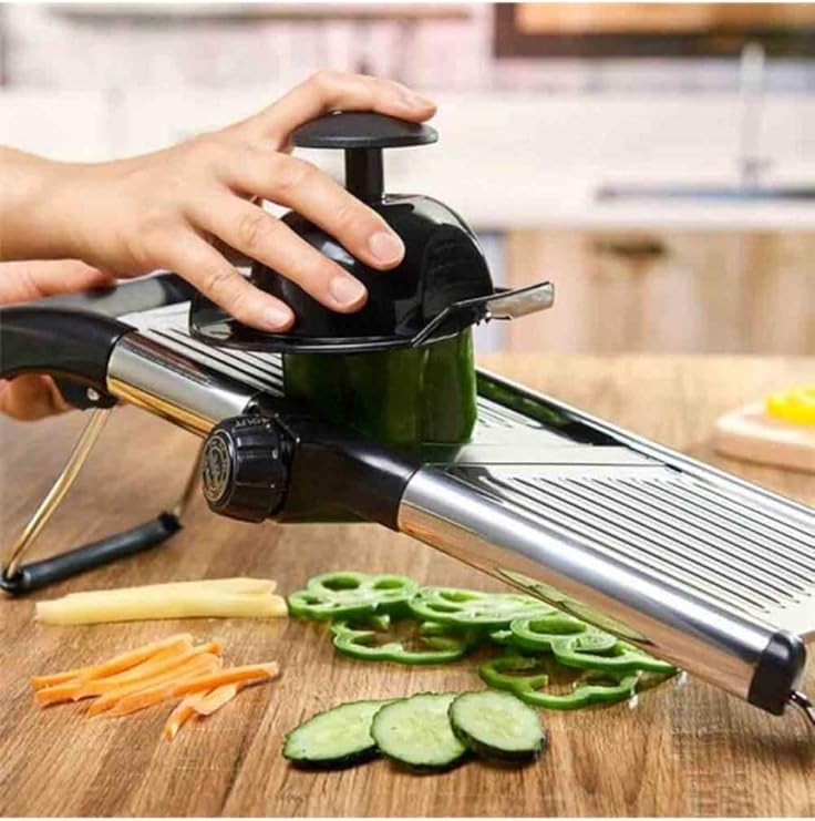 Jet's Home Mandolin Vegetable Slicer Stainless Julian Cutter Steel Chopper Vegetable Cutter
