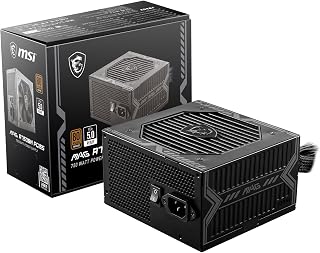 MSI MAG A750BN 750W PCIe 5.0 Gaming Power Supply - 80+ Bronze, Compact Non-Modular, Low-Noise Fan, 5-Year Warranty