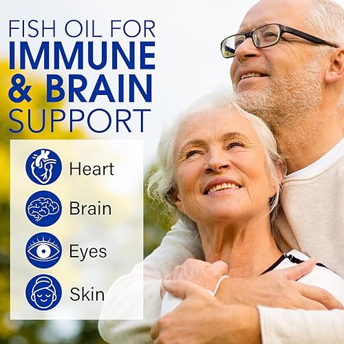 Miniatura 3 de Aceite de pescado Omega 3  240 cápsulas blandas con sabor a limón  Suplementos Omega 3 que apoyan la salud del corazón, el cerebro, los ojos y el