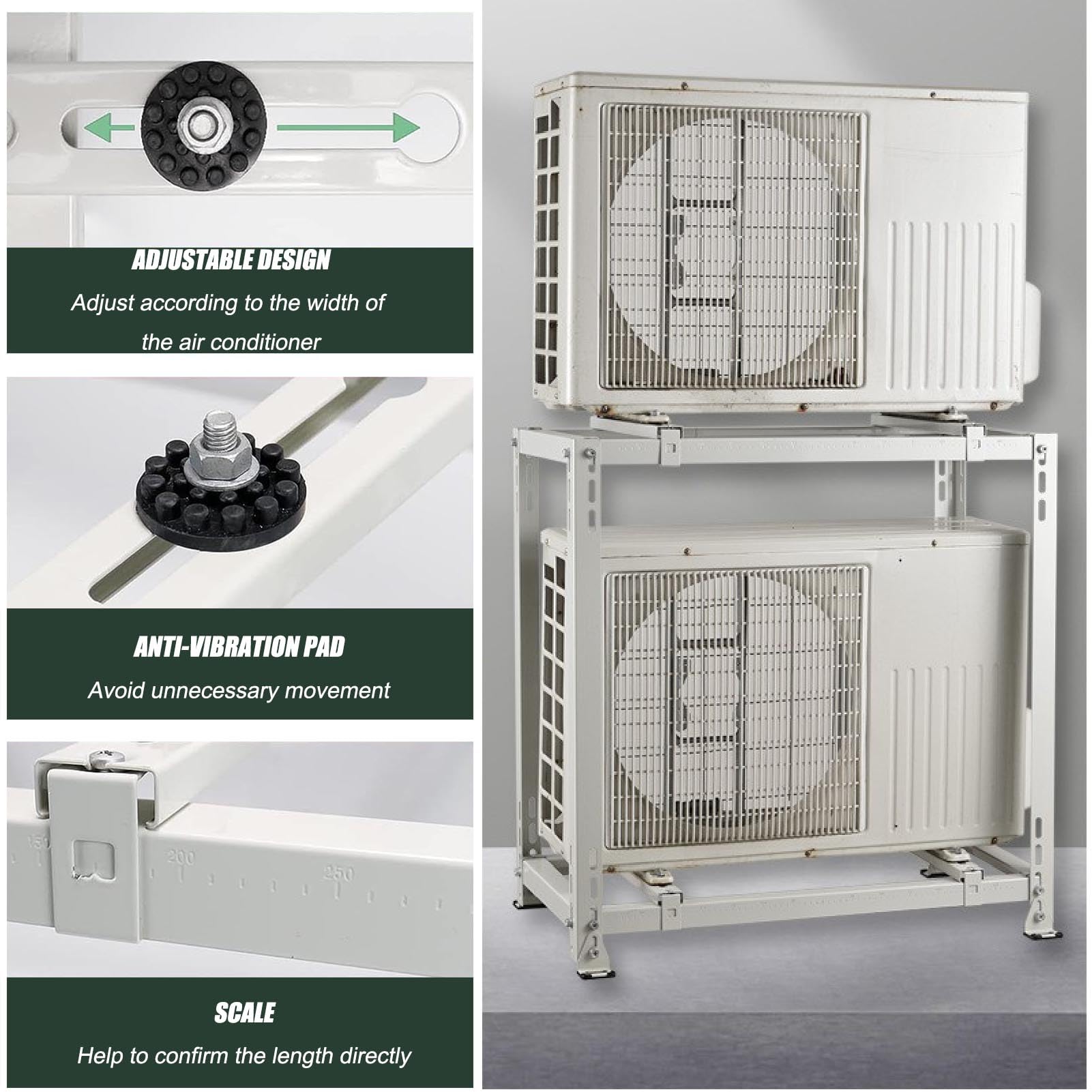 Mua Fadiadem Air Conditioner Support Bracket Double Levels Ground Stand, Heavy Duty Condenser Stand Floor Stand Ground Mounting Bracket For Mini Split Conditioner Outdoor Units Heat Pump Base B0brr3zbc9