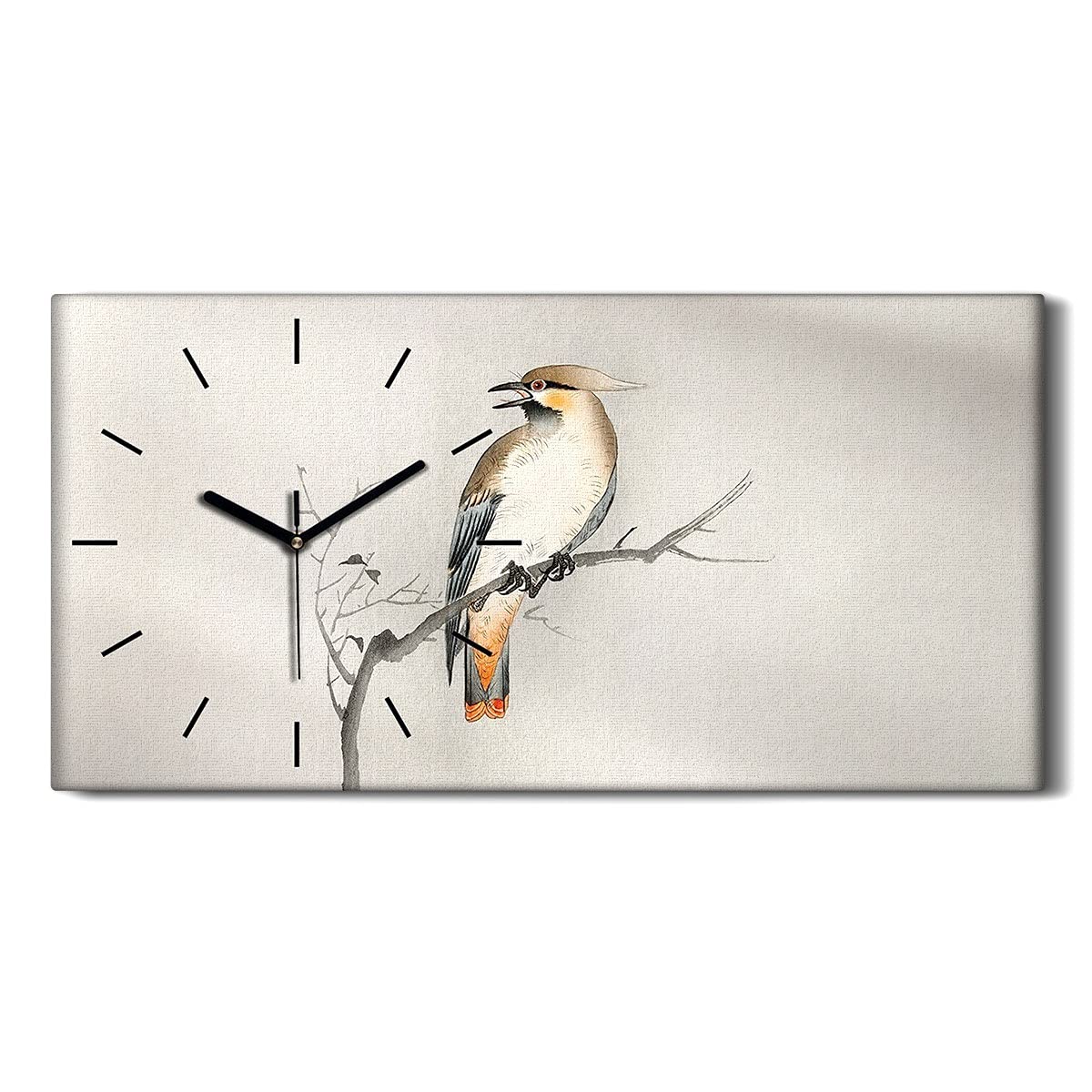 Horloge sur toile silencieuse sans tic-tac pour chambre