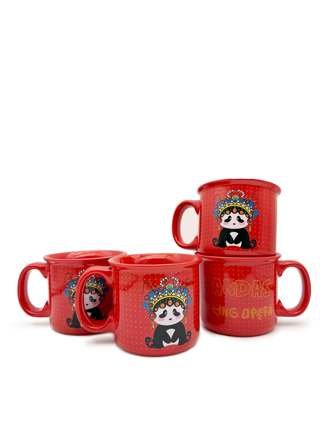 Ceramic Coffee Mugs Set of 4 14OZ Coffee Cups with Handle Latte Mug Great for Tea Hot Chocolate