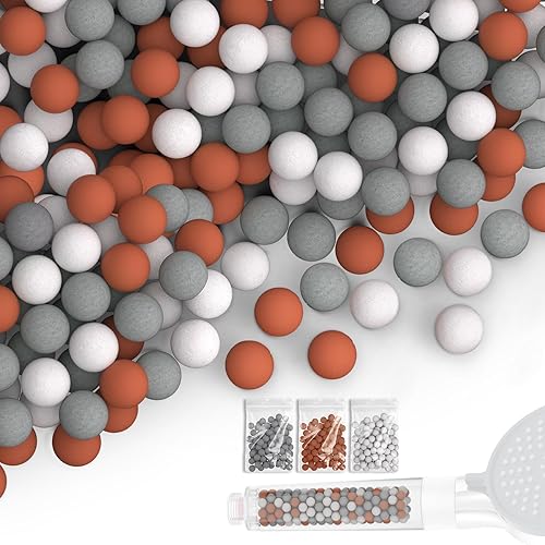 Miniatura 8 de Cuentas minerales aniónicas de repuesto para filtros de cabezal de ducha, filtración suavizante de agua, bola de piedra purificadora de agua,