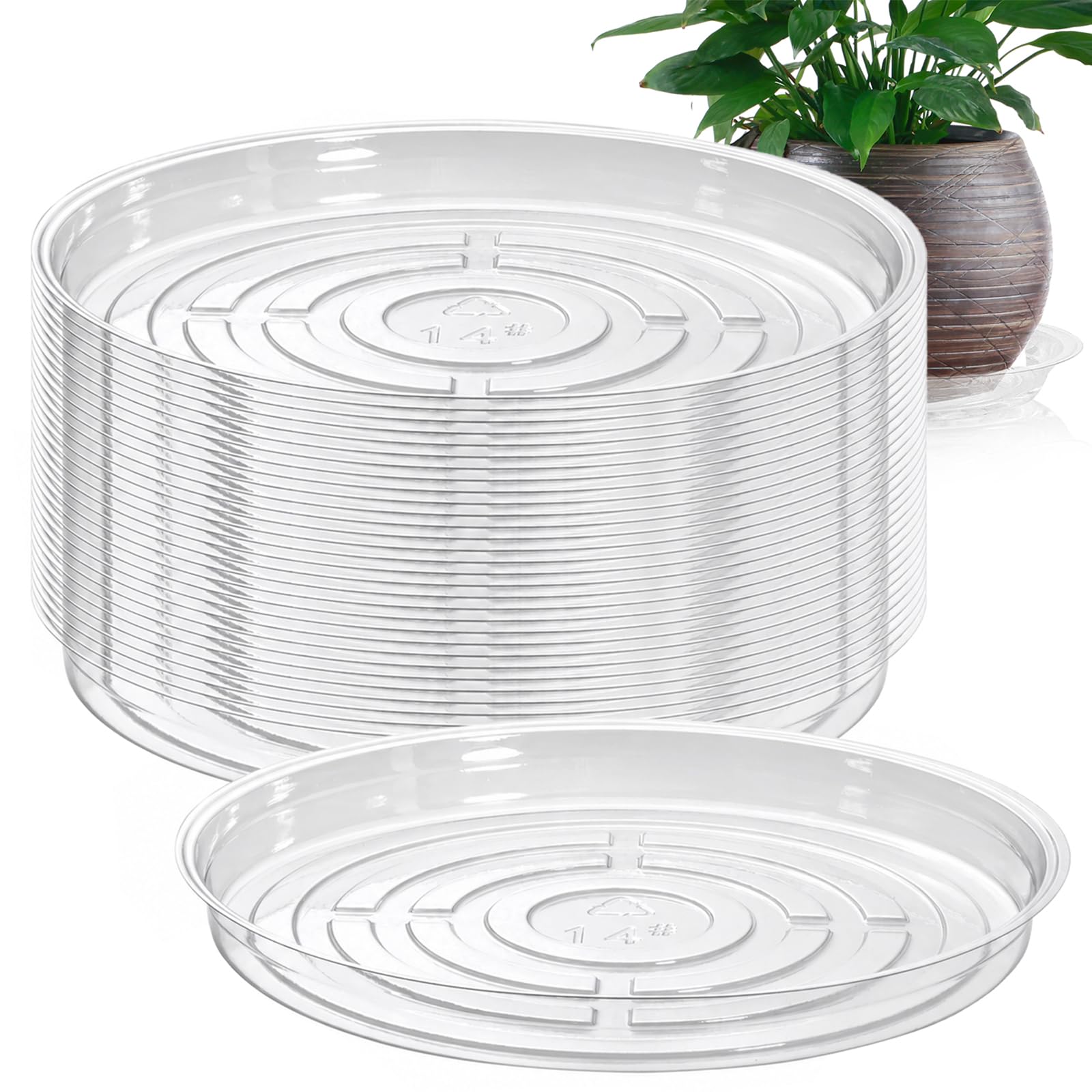 Plant Saucers - 20 Pack for Drainage -26 Plant Saucers - 20 Pack for Drainage -26