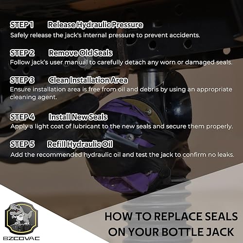 Miniatura 4 de Kit de reparación de gato de botella hidráulico de aire de 20/22 toneladas, kit de sellado de gato de botella neumático y manual