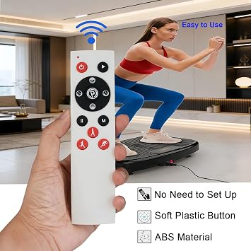 Universal Replacement for Vibration Plate Exercise Machine Remote Control, Compatible with EILISON/Dailylife/PHAGATT/HOTWAVE/SoftGym/AXV/PBYRD/Taevno/Homesy/SAVEYOUR/UCIN/TISSCARE/SEDOZIK/Mawuye