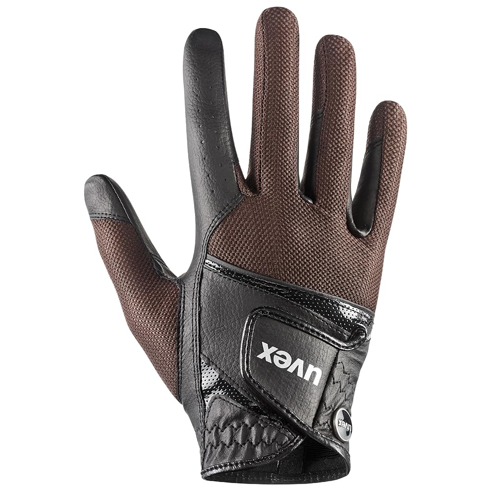 Uvex sumair - Guantes de equitación para Adultos - Flexible - ventilación óptima - Black-Brown - 9.5