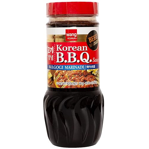 Wang Bulgogi Marinade, simple y fácil de cocinar, sabor dulce y rápido, salsa coreana para barbacoa, 16.93 onzas