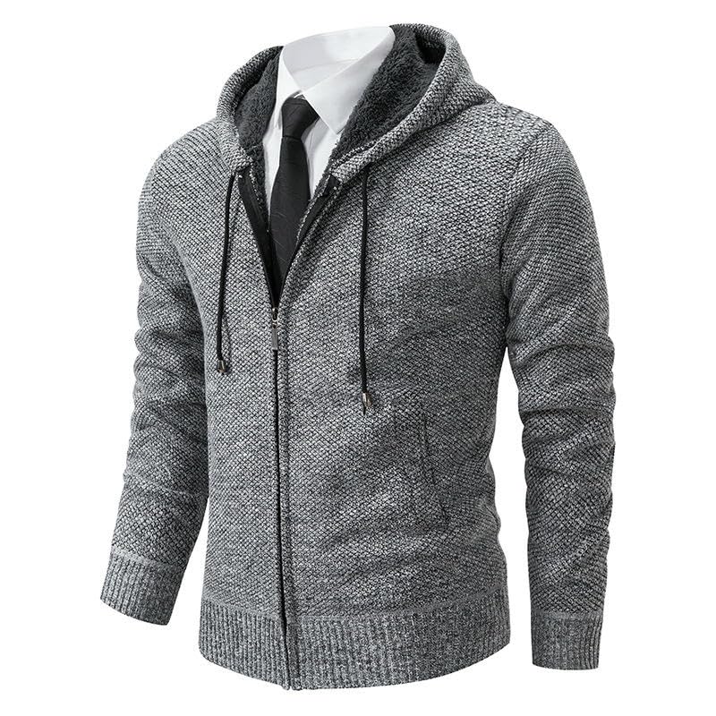 Cárdigan de punto grueso para hombre que busca abrigo total sin usar chaquetas pesadas 6