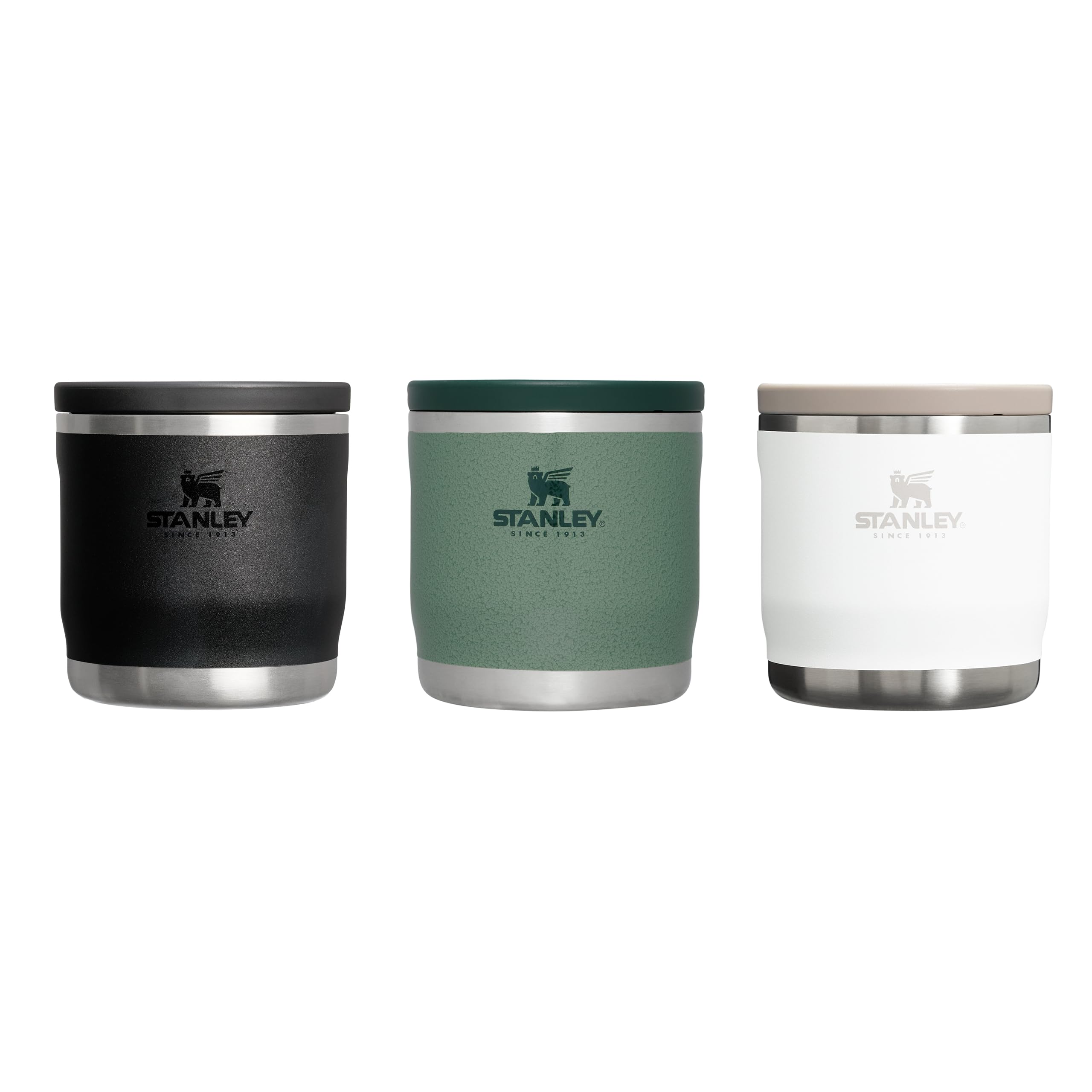 Stanley 1913 Adventure To-Go Food Jar 0.35L - Hammertone Green - 4 godzin gorąca - 4 godzin zimna - szczelny - łatwy do czyszczenia - szeroki otwór - można myć w zmywarce - Bez BPA