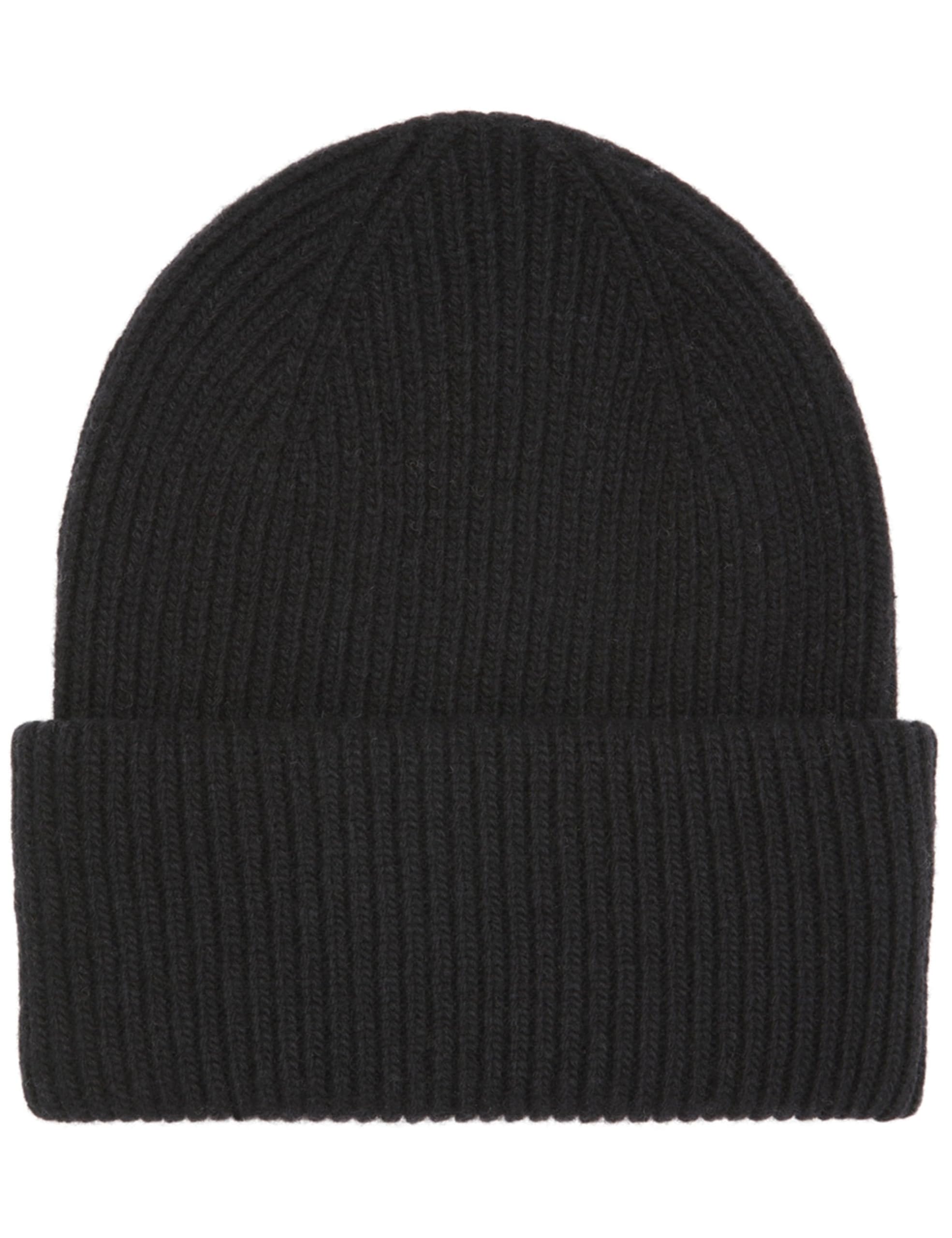 Colorful Standard Merino Wool Chunky Beanie Hat – Deep Black, Deep Black, One size