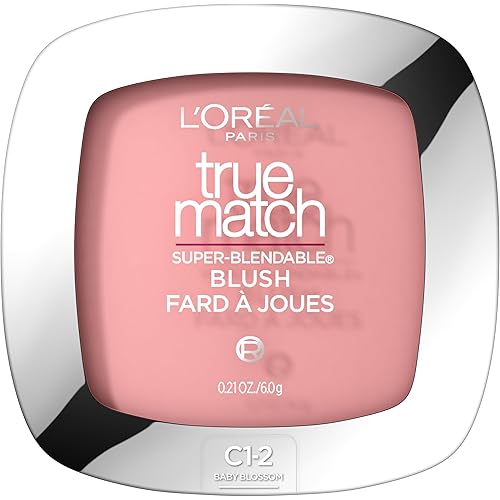 L'Oreal Paris True Match Super-Blendable Powder Blush, Baby Blossom C1-2, 0.21 Oz (Packaging May Vary)