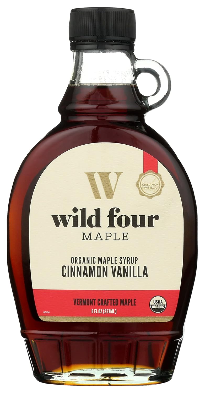 Wild Four Organic Cinnamon Vanilla Maple Syrup, No