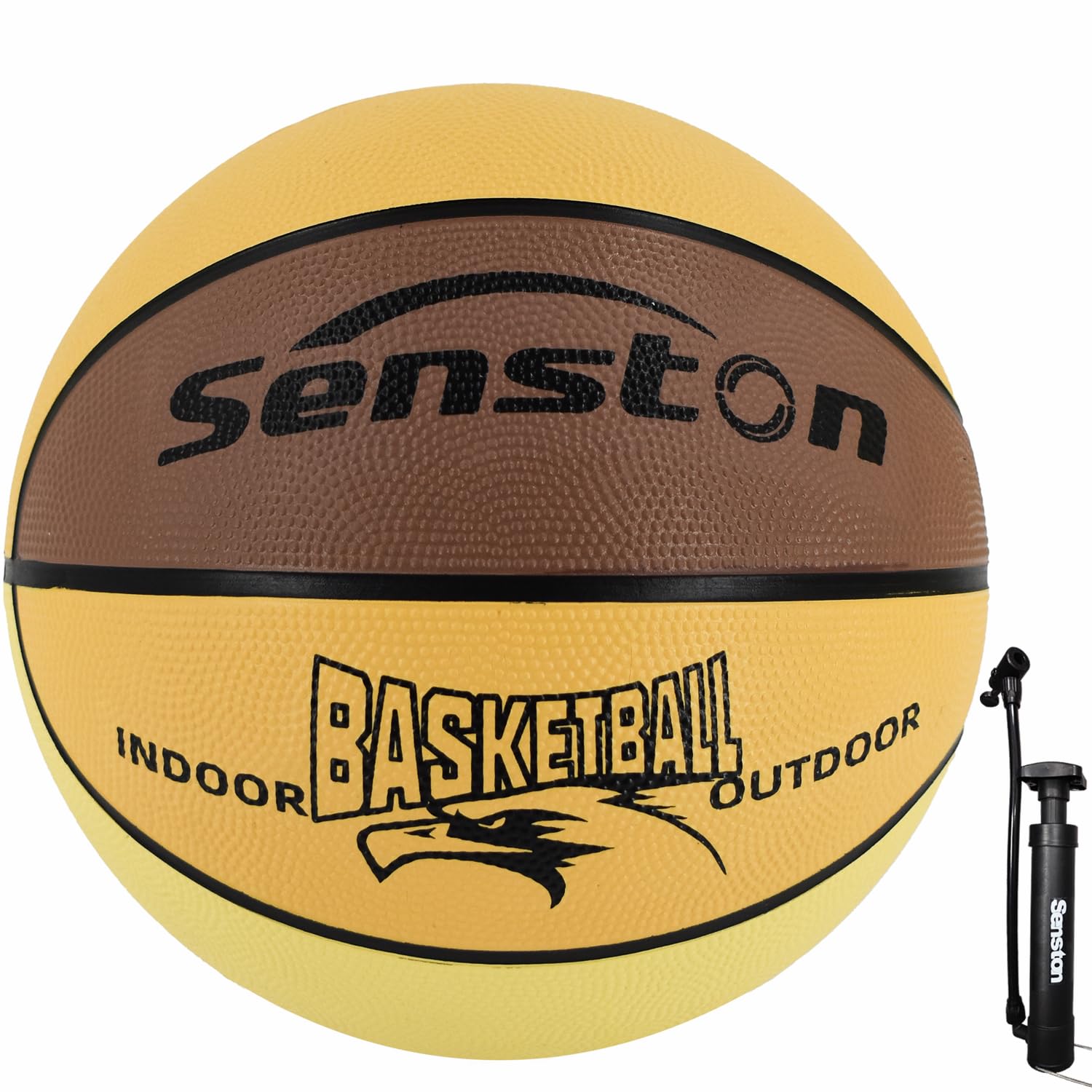 Senston Basketball Size 5 Rubber Basket Ball Indoor/Outdoor Street Basketbal