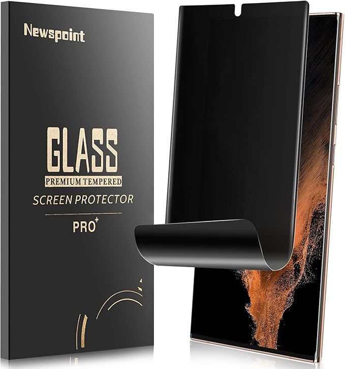Galaxy S22 Ultra Privacy Screen Protector, [Case Friendly] [Support