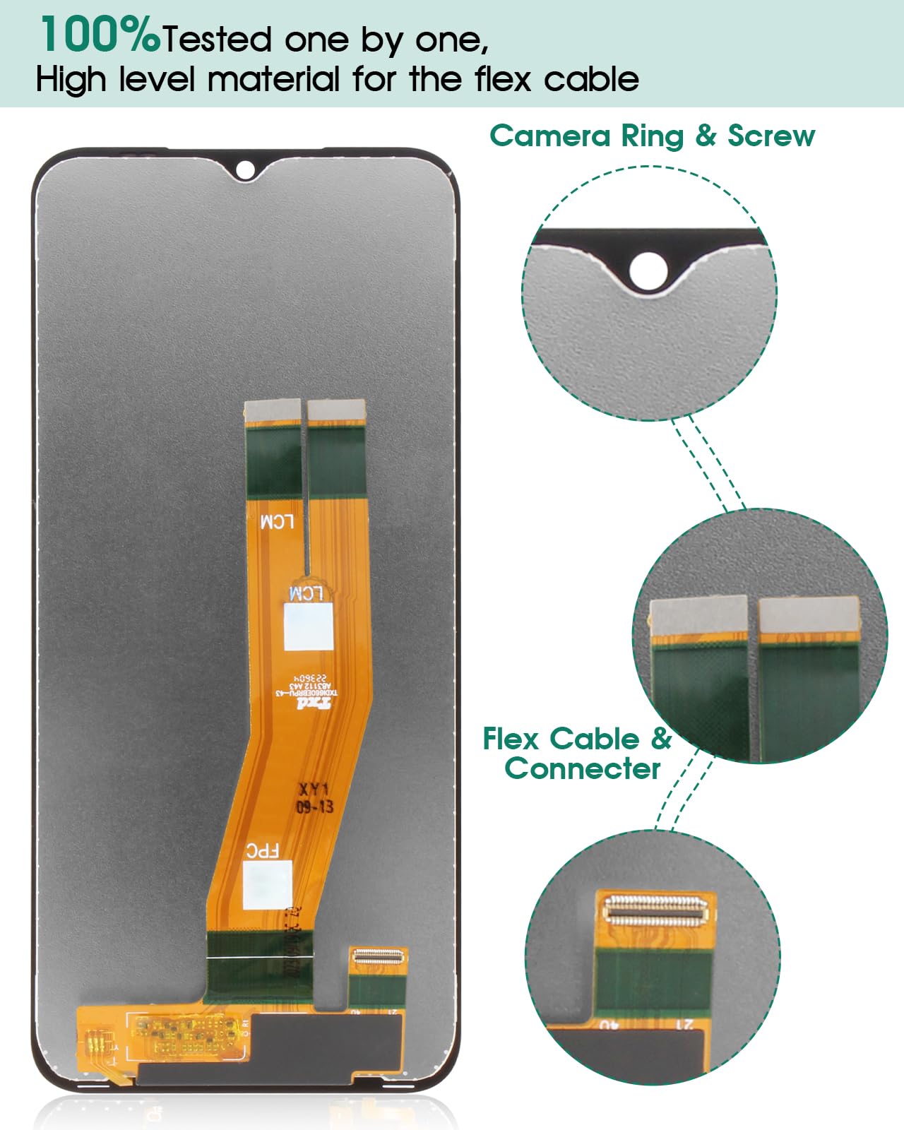 SRJTEK pour Samsung Galaxy A14 4G A145P 2023 Écran LCD de Remplacement SM-A145P SM-A145B SM-A145R Kit de réparation du numériseur Tactile (Noir, sans Cadre)