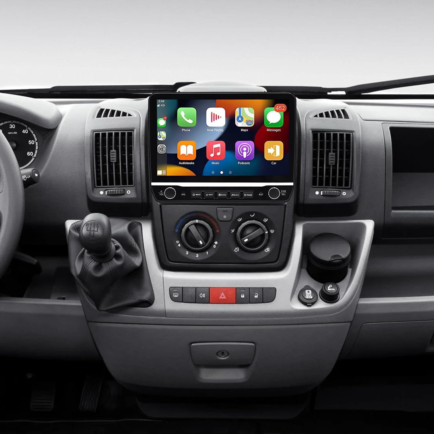 Bezprzewodowe radio samochodowe 4 + 64 G z systemem Android 13 2 DIN do Fiat Ducato 06-23 10 cali radio samochodowe z systemem Android Auto nawigacja GPS WiFi Mirror Link Bluetooth/WiFi / GPS/FM RDS