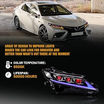 Amazon | T T-ABC 新型ヘッドランプ 2018-2024 トヨタ カムリ Amazon | T T-ABC 新型ヘッドランプ 2018-2024 トヨタ カムリ