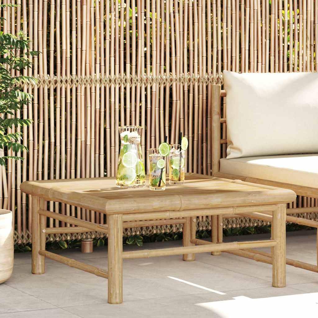 vidaXL Tavolo da Giardino 65x65x30 cm in bambù