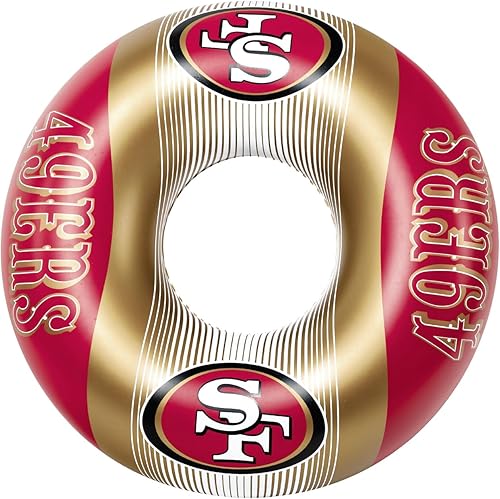 Vista 8 de BigMouth 36” Inflatable Pool Floats Officially Licensed NFL Fan Gear Merchandise Inner Tube for Adults and Teens