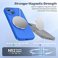 Vista 1592 de Miracase Funda diseñada para iPhone 13 Pro Max con protector de pantalla, [forro de microfibra suave antiarañazos], funda protectora de silicona