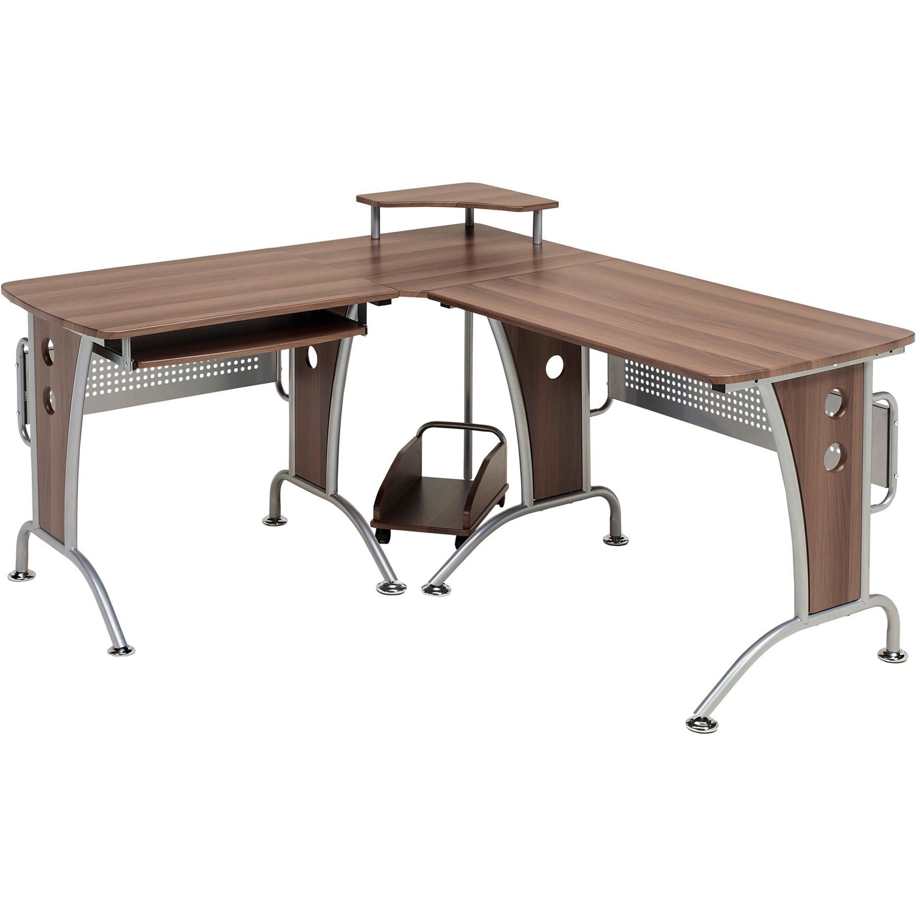 Buy Large Corner Computer and Gaming Desk Table with Keyboard Shelf and