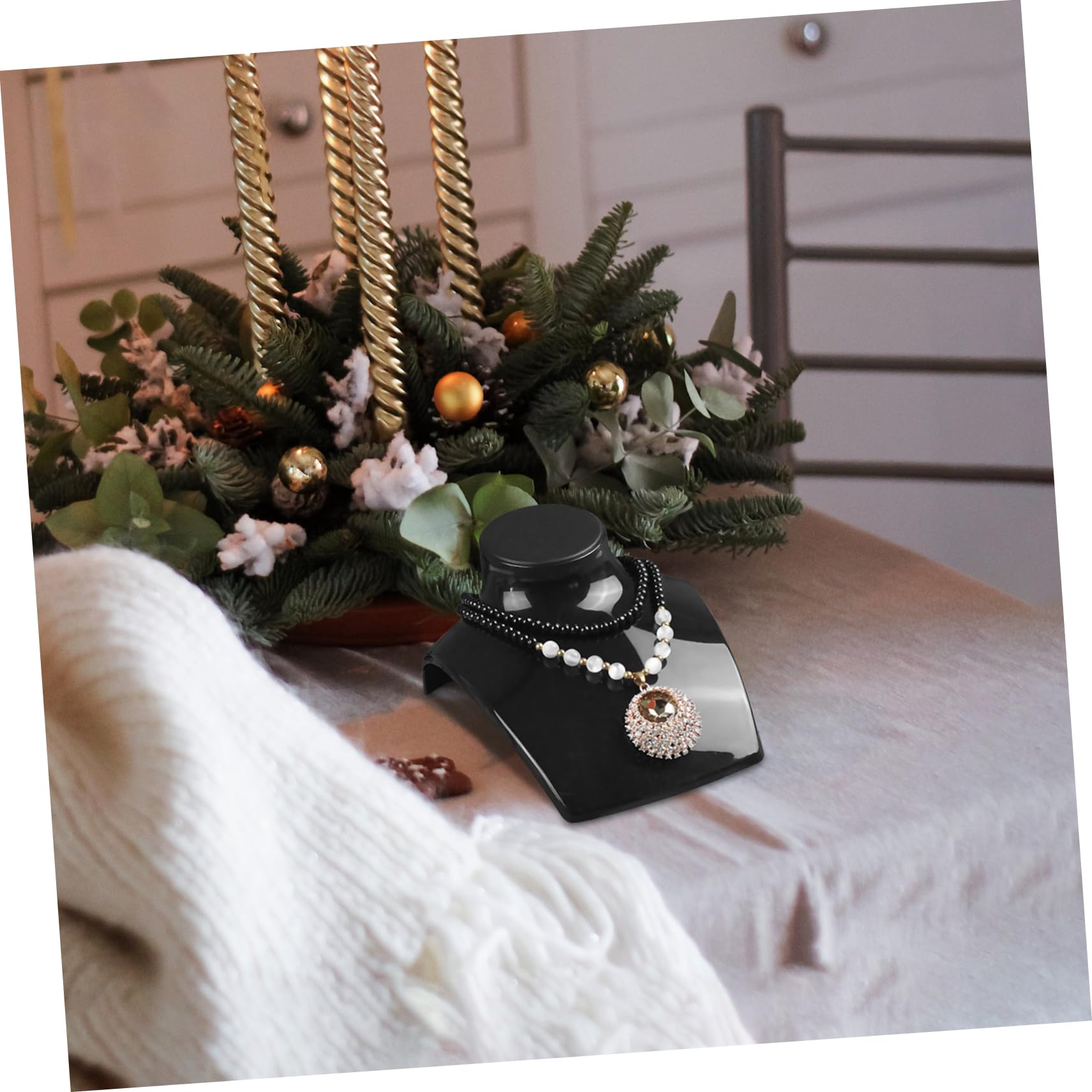 BELLIFFY Jewelry Display Model Necklaces Organizer Stand Sturdy Necklace Holder for Home Office Store