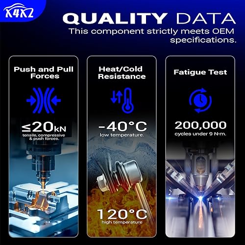 Miniatura 5 de Varillas de barra estabilizadora delantera de aleación de zinc-níquel para Toyota Avalon 2013-2018, Camry 2007-2017, Lexus ES300h 2013-2018 y Lexus