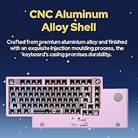 Vista 3 de EPOMAKER x LEOBOG Hi75 Kit de teclado mecánico con cable de aleación de aluminio, kit de teclado programable para juegos montado en junta