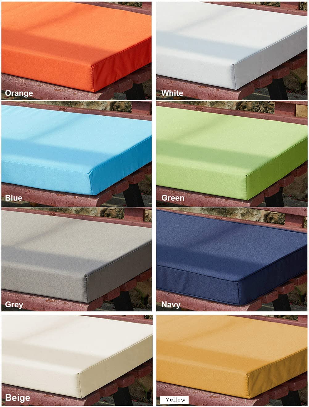 Soporte impermeable para banco de 2/3/4 asientos, uso en interiores y exteriores, 100/120 cm de grosor, almohadilla de piel de jardín para patio, columpio y mesa