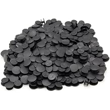 Cionyce 300 PCS Plastic Button Charms Buckle, Shoes DIY Charms Accessories Plastic Button for ShoesBlack