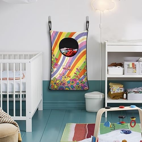 Miniatura 8 de Mintulipy Cesta universal de ropa sucia para guardar ropa sucia y ahorrar espacio Caballo Cesta de ropa sucia multifuncional con cremallera para