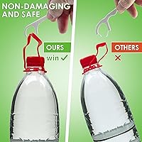 Vista 2 de Palillos de hilo dental de 320 palillos de dientes de triple limpieza, funcionan suavemente y perfectos para dientes apretados, especialmente