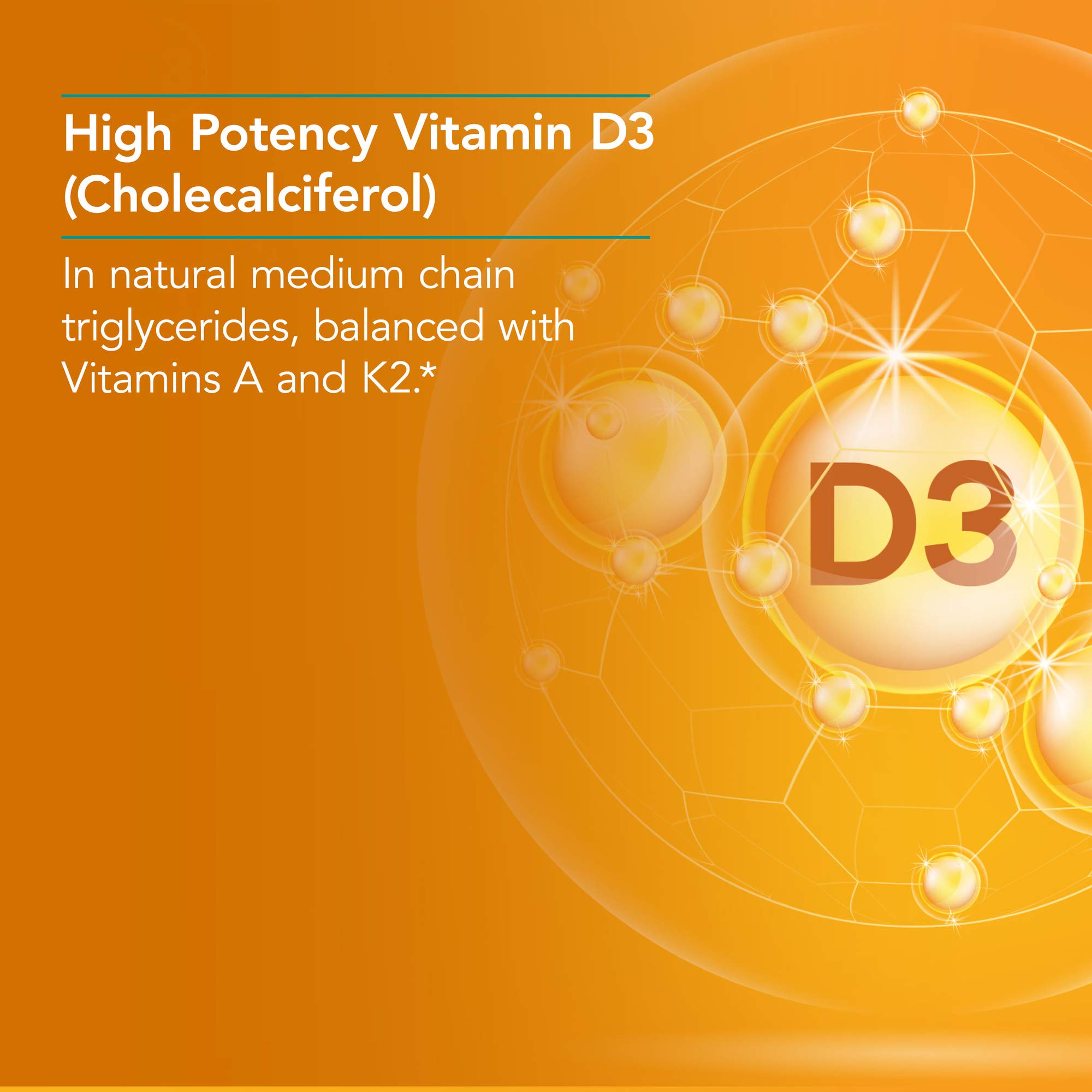 NutriCology Vitamin D3 Complete 5000 High Potency with Vitamin A, E