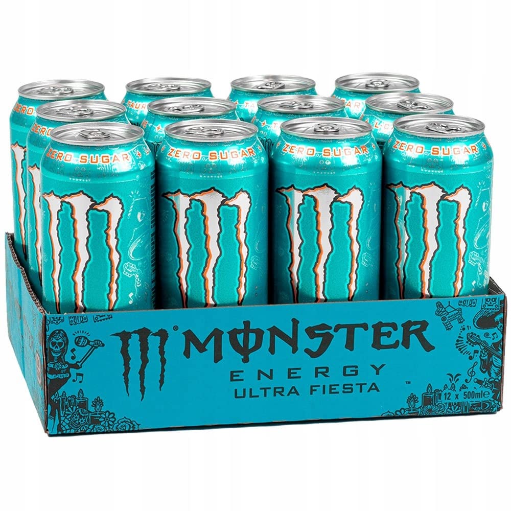 Monster Energy Ultra Fiesta Mango, Sugar Free Energy Drink, 500ml (Pack of 12) (B0C1VQVX9W) Amazon Price History, Amazon Price Tracker