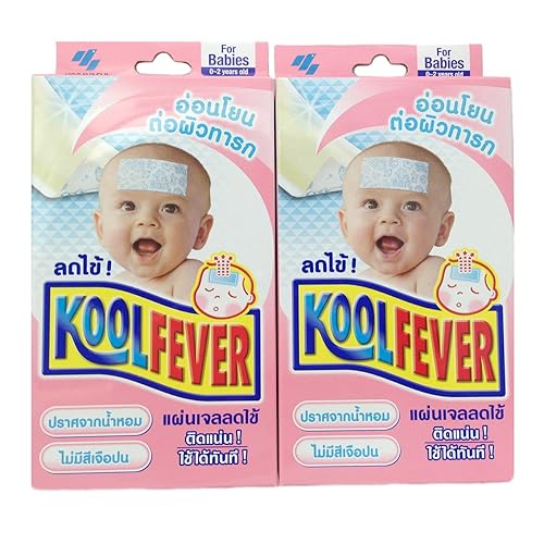 Kobayashi Kool Fever Gel Sheet Cooling Patch For Babies 0-2