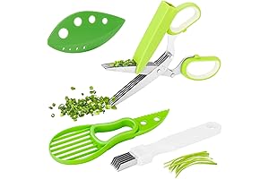 X-Chef Herb Scissors Set: The 5-Layer Blade Scissors for Effortless Herb Chopping