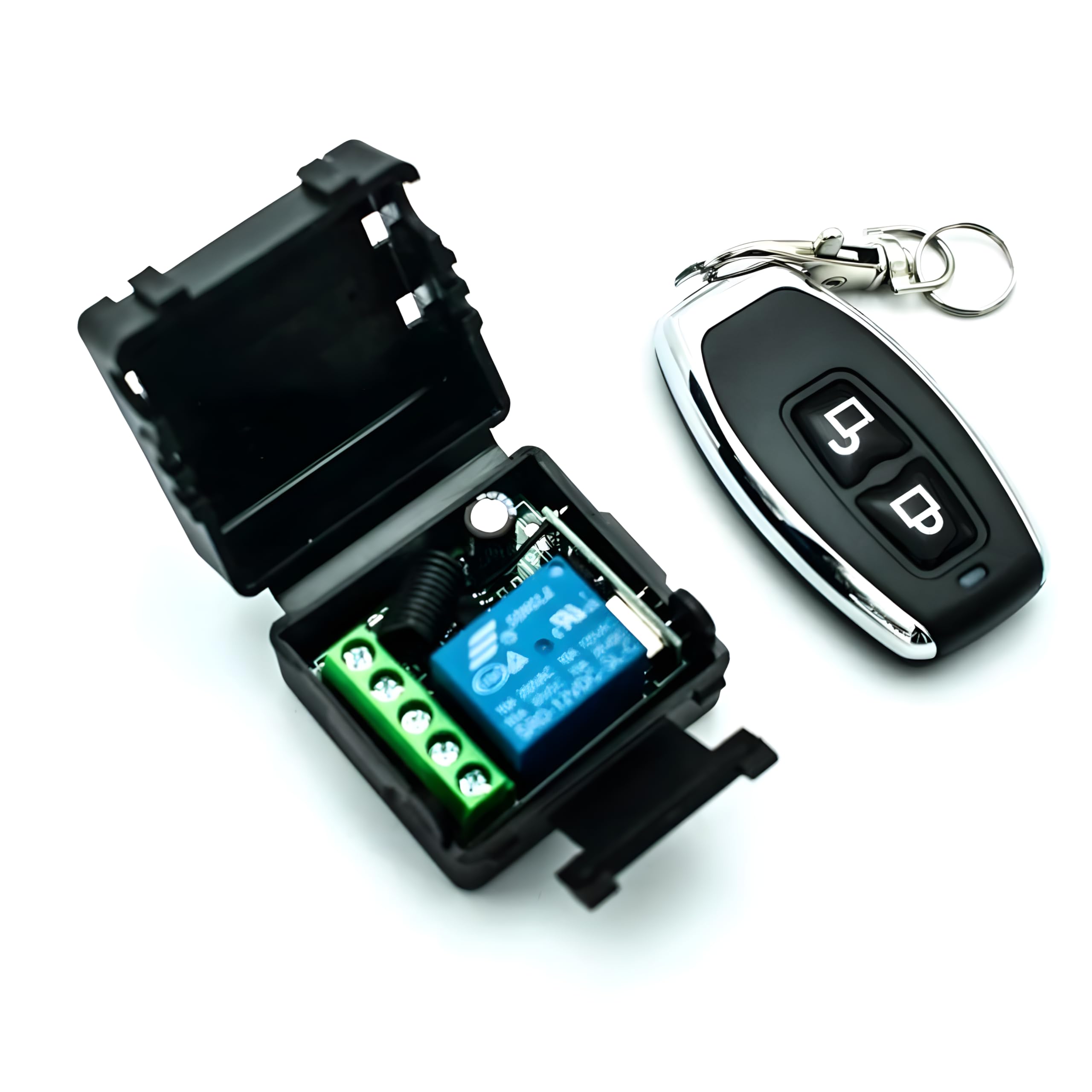 ZYZYZK 1 Channel RF Transmitter Remote DC 12V Controls with Wireless Remote Control Switch for Light, Garage Door