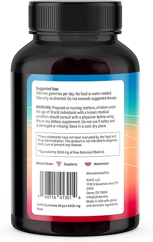 Miniatura 9 de KJHD 2 gomitas Shilajit Ashwagandha con musgo marino, raíz de remolacha, hongo de melena de león y aceite de semilla negra, suplemento de