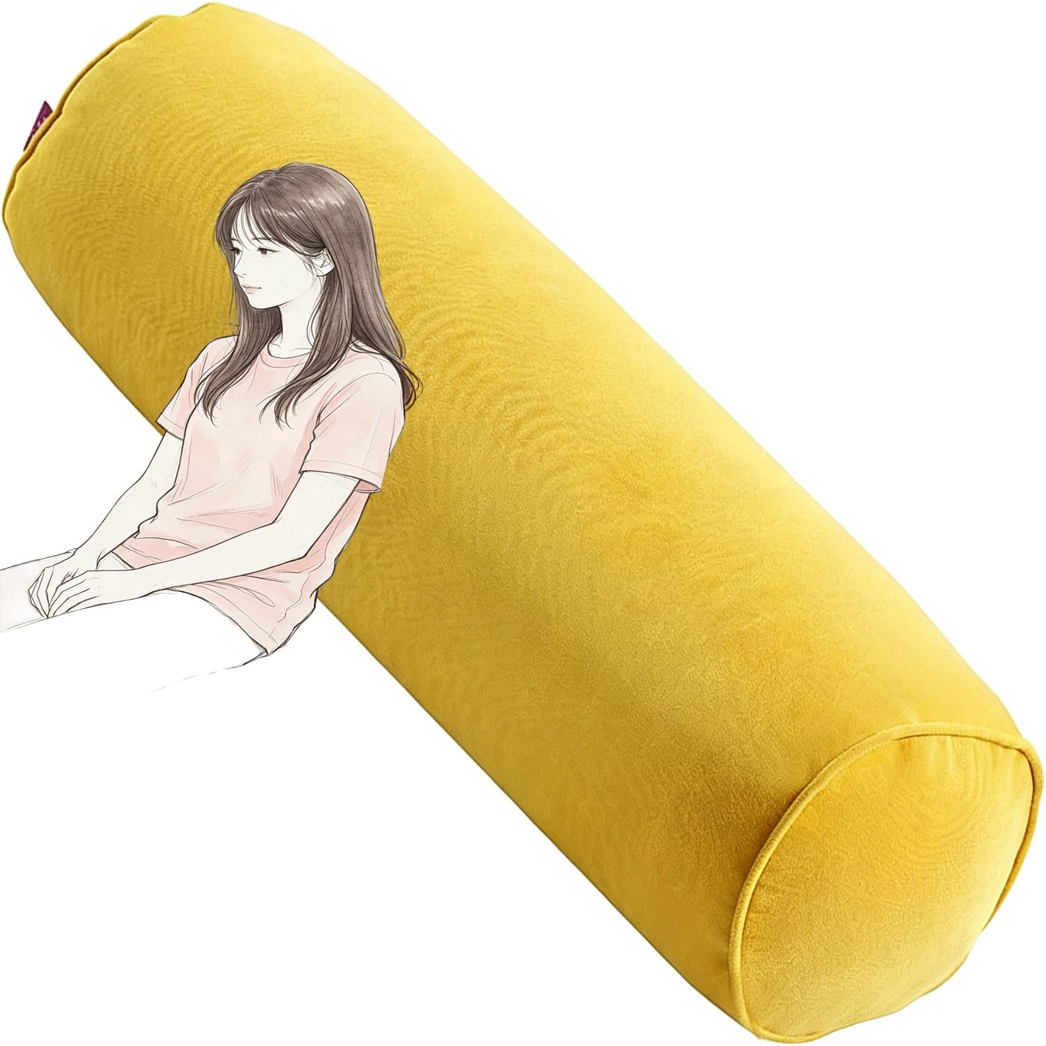 Almohada de viaje para cuello ergonómica y cojín cilíndrico para descanso en oficina
