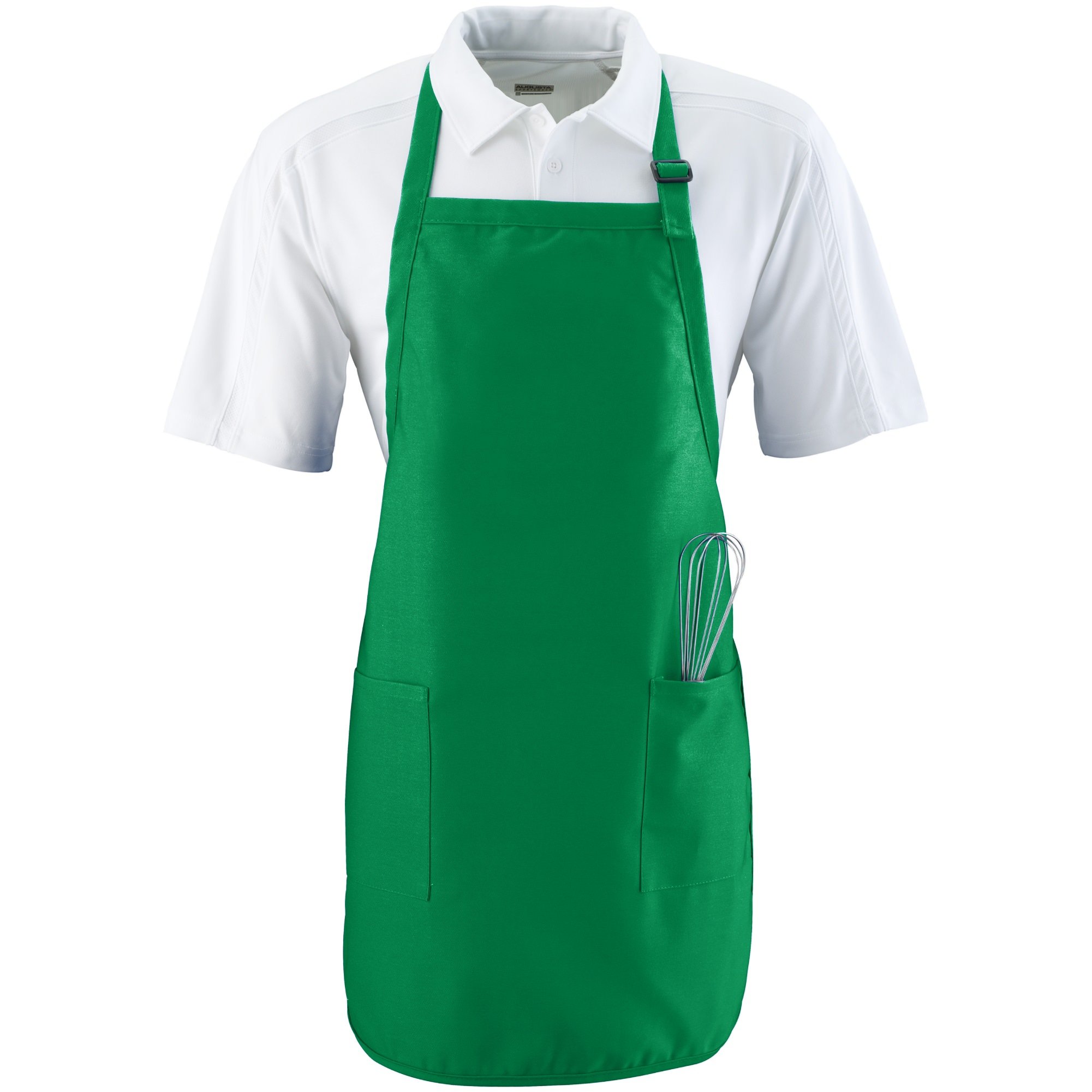 Augusta Sportswear Full Width Pockets Apron, One Size, Kelly